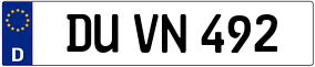Trailer License Plate